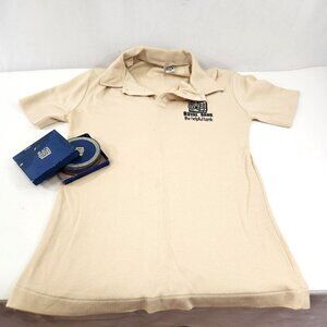 Royal Bank Coasters & T-Shirt LOT 1970s The Helpful Bank RBC Womens Medium Tiger